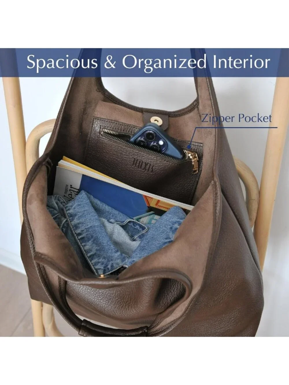 Soft Vegan Leather Hobo Tote Bag | Oversized Slouchy Handbag for Work & Weekend